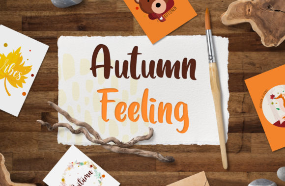 Autumn Feeling: A Cozy Graphic Design Asset for Crafts and Seasonal Content