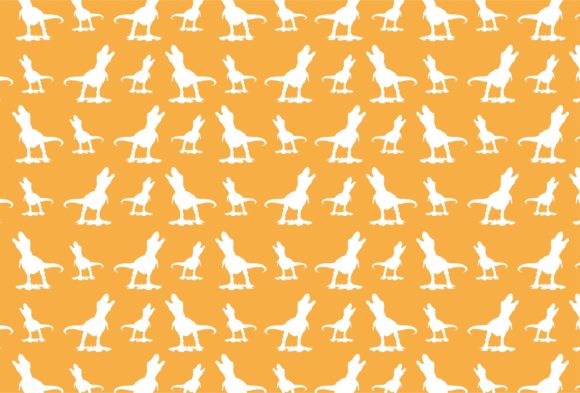 Dinosaur Silhouette Pattern Theme: A Versatile Graphics Asset for Crafters
