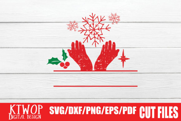 Free Christmas Hand Glove Monogram for Website and Editorial Design