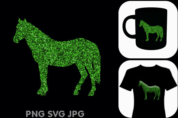 Green Horse Animal Sublimation: A Versatile Graphic Design Freebie for Crafters