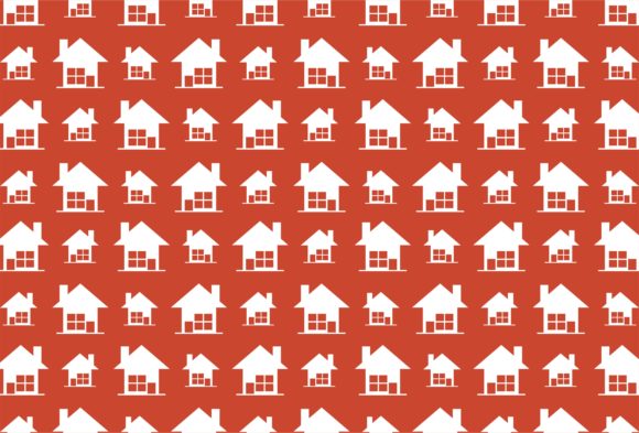 House Silhouette Pattern Theme: A Versatile Graphic for Crafts and Local Branding