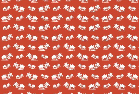 House with Palm Tree Silhouette Pattern Review for Embroidery Projects