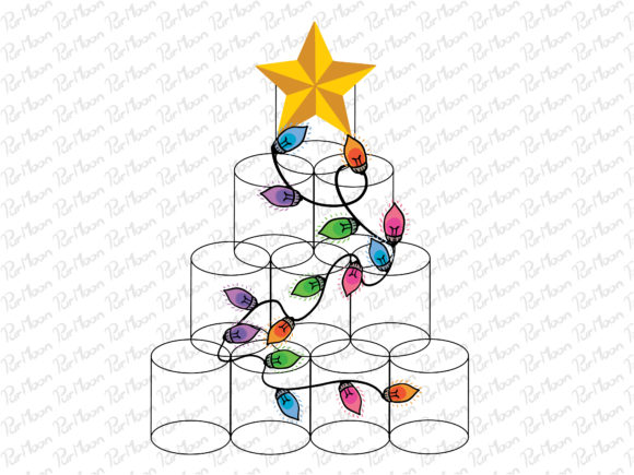 Milk Cans Christmas Tree: A Festive Graphic Asset for Small Business Branding