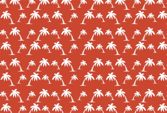 Palm Tree Silhouette Pattern Theme: A Graphic Design Asset for Crafts and Coastal Vibes