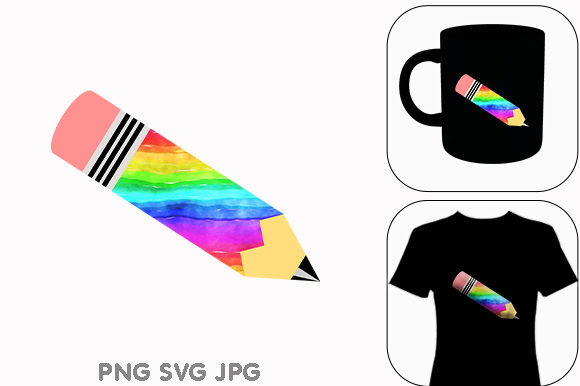 Pencil LGBT Graphic: A Versatile Embroidery Design for Real Projects