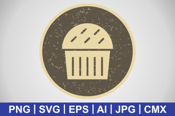 Vector Cupcake Icon: Graphics Freebies for Creative Projects