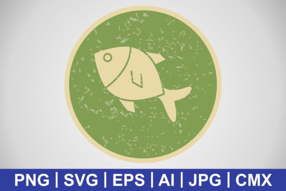 Vector Fish Icon: Graphics for Freebies