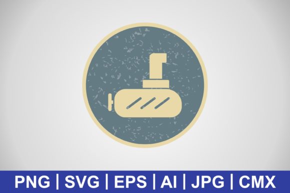 Vector Submarine Icon: Graphics Freebies for Creative Projects
