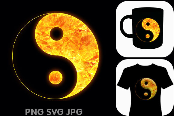 Yin Yang Karma Yoga Meditation Sign: A Graphic Freebie for Mindful Design